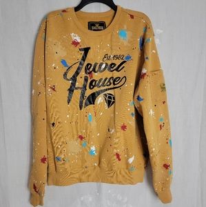 Jewel House  Est. 1982  Yelow  Multicor Sweater Long Sleeve Size XL
